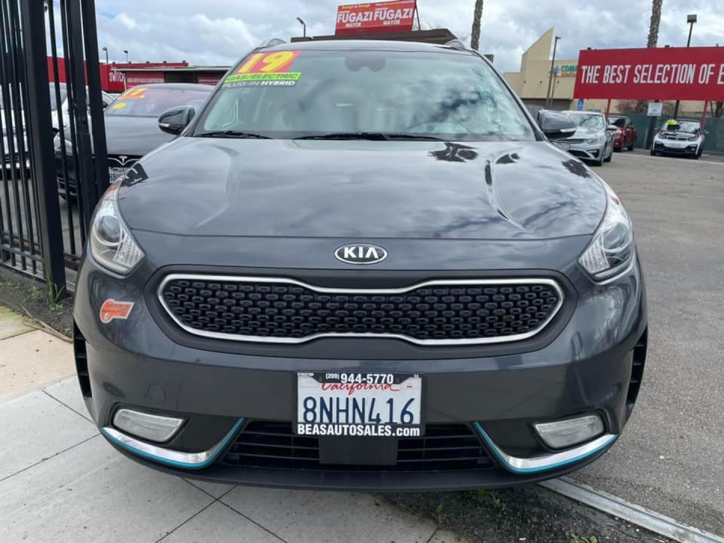 2019 DARK GRAY /GRAY Kia Niro Plug In Hybrid (KNDCD3LD9K5) , located at 744 E Miner Ave, Stockton, CA, 95202, (209) 944-5770, 37.956863, -121.282082 - Photo#2